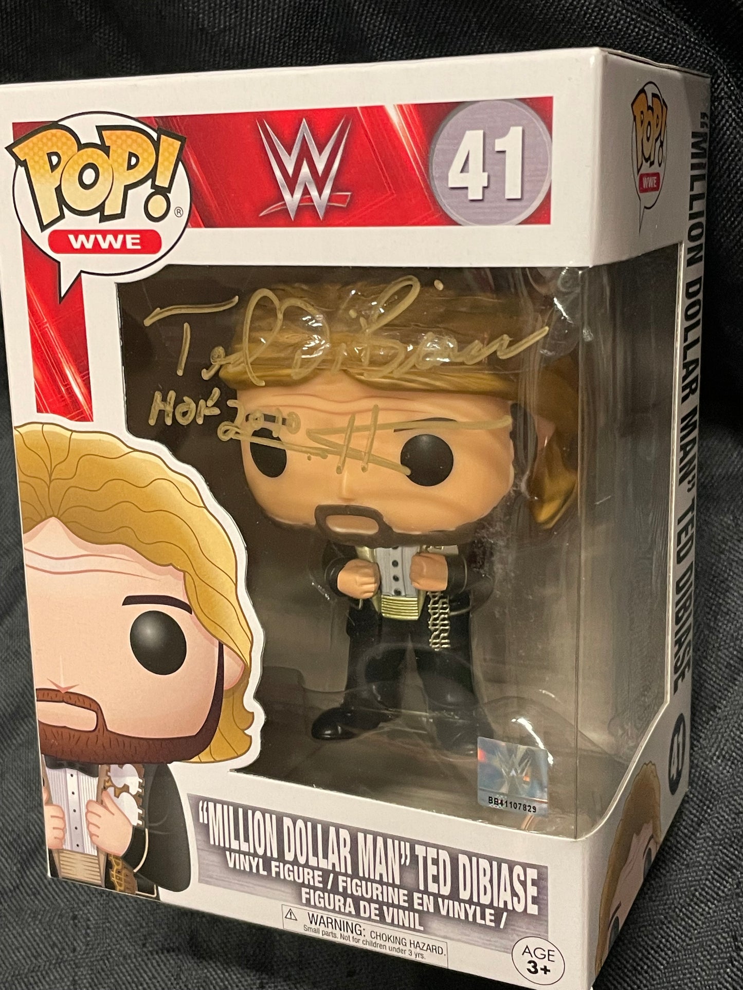 Gambee WWE Ted Dibiase Signed FUNKO POP COA