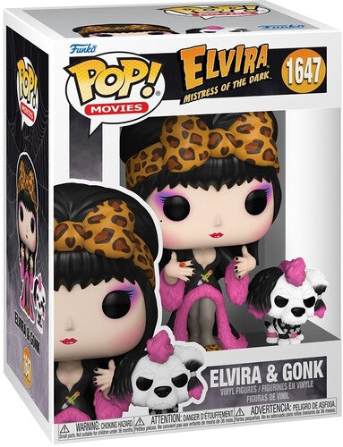 Elvira and Gonk Funko Pop! Vinyl Figure #1647 and Buddy Icons