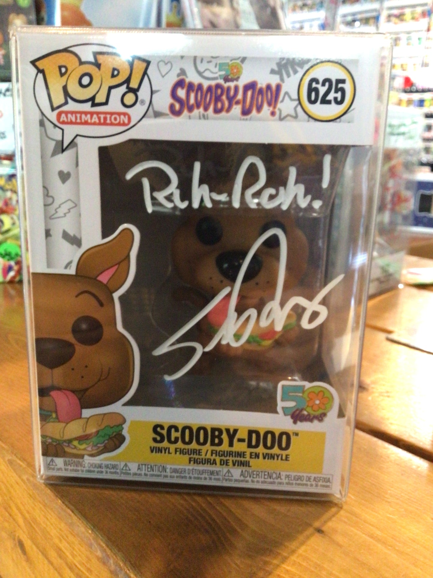 Gambee Scooby Doo Scott Innes signed FUNKO POP COA