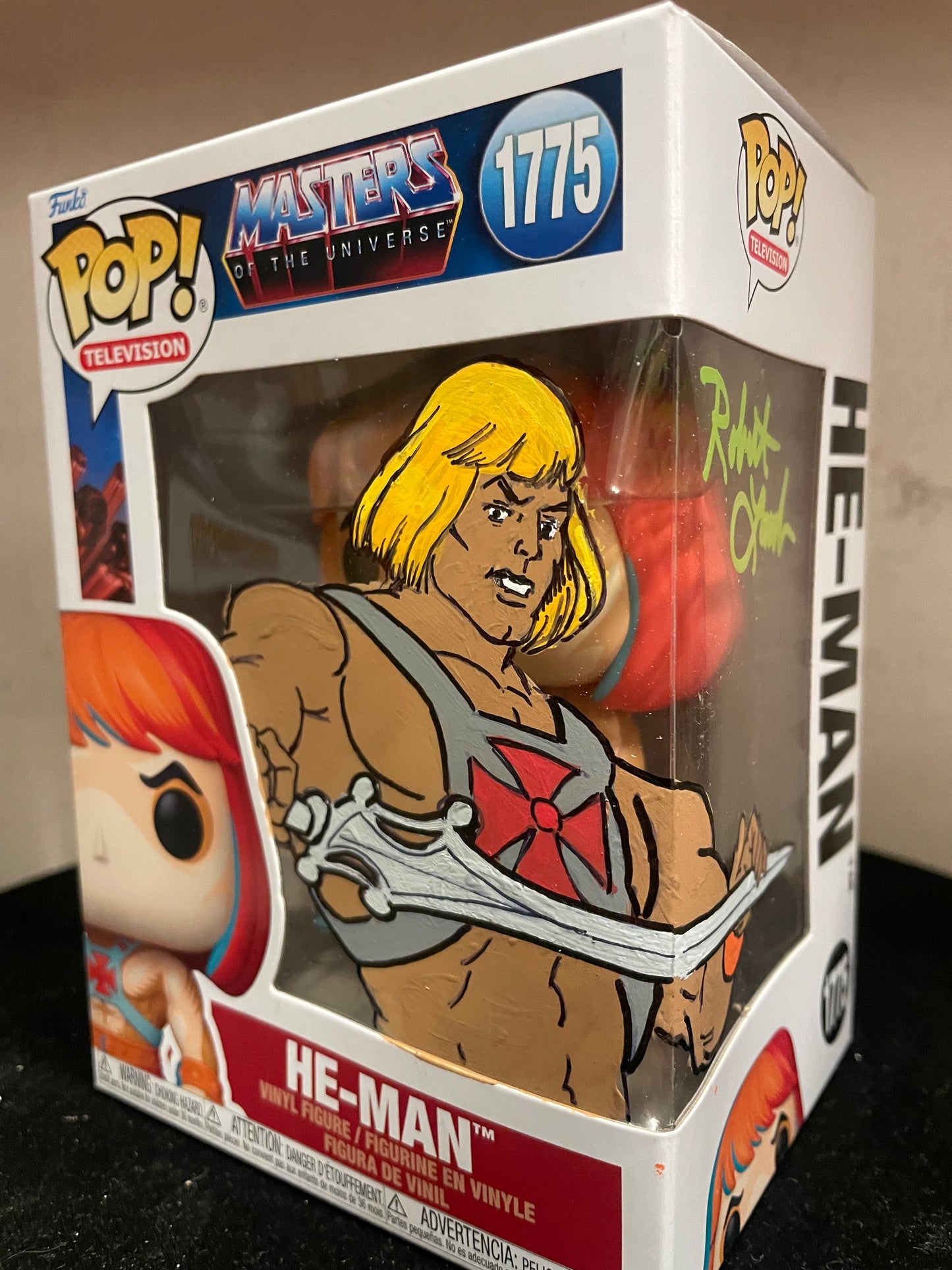 Gambee MOTU ROBERT LAMB artwork He-Man 1775 v1 FUNKO POP COA