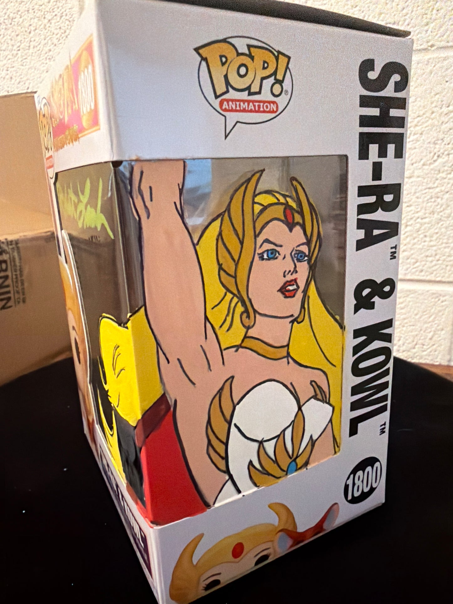 Gambee MOTU ROBERT LAMB artwork She-Ra kowl 1800 V2 FUNKO POP COA