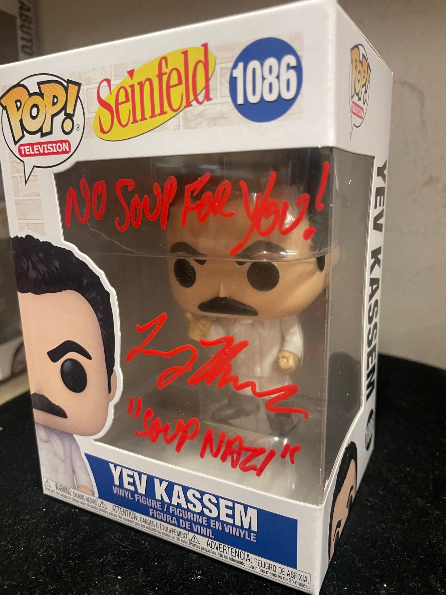 Gambee Seinfeld LARRY THOMAS Signed FUNKO POP COA