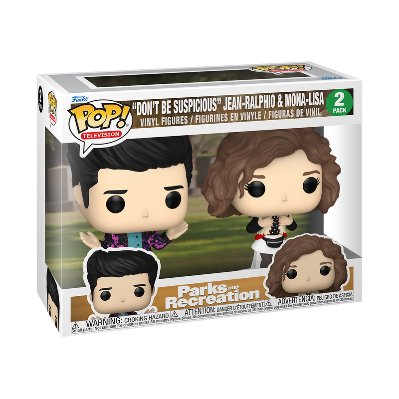 Parks & Rec 2 pack Jean Ralphio Mona Lisa Funko Pop vinyl TV