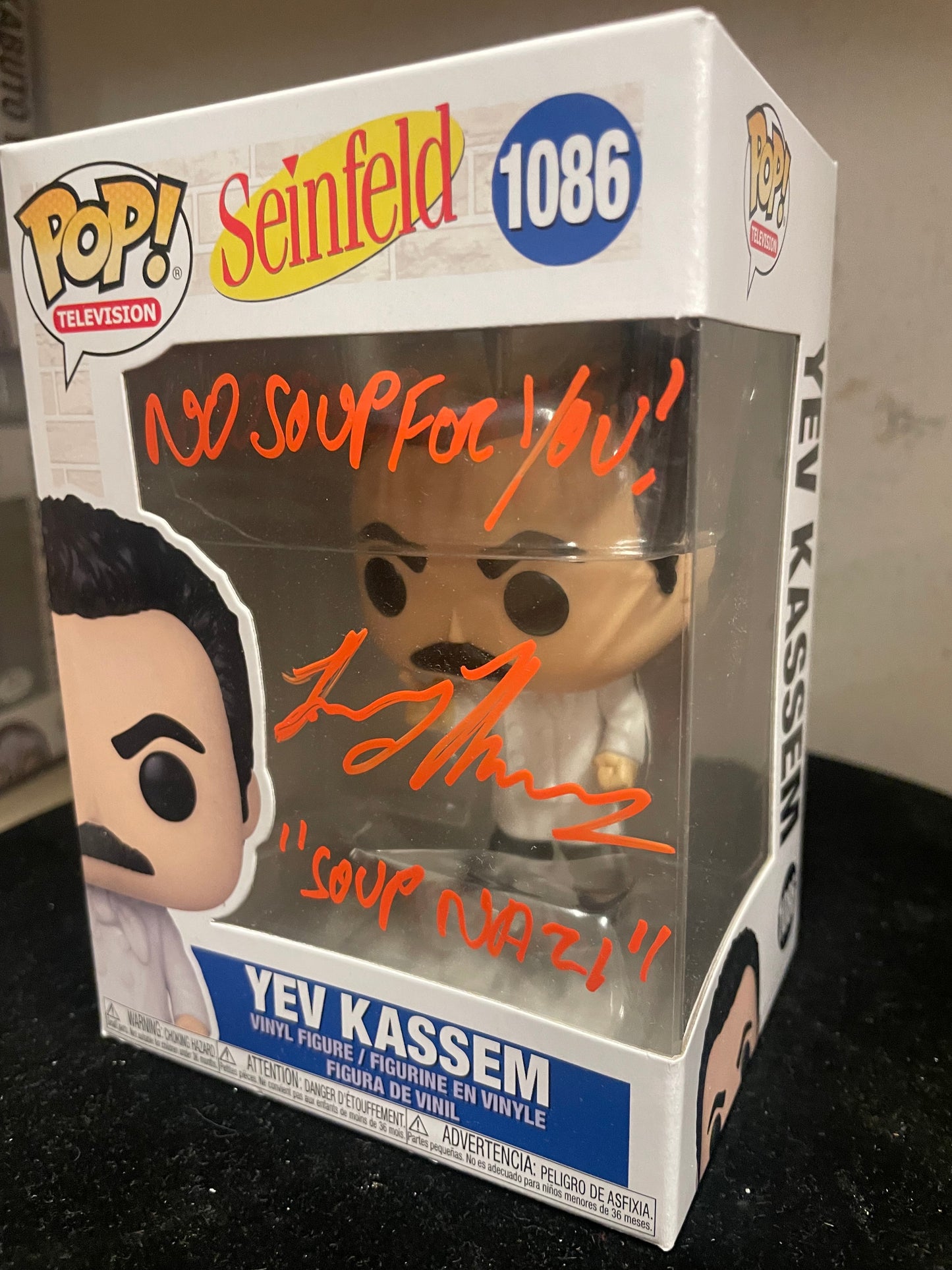 Gambee Seinfeld LARRY THOMAS Signed FUNKO POP COA