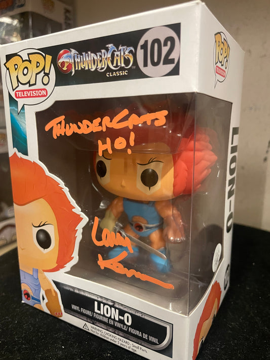 Gambee Thundercats Lion-o Larry Kenney signed FUNKO POP COA