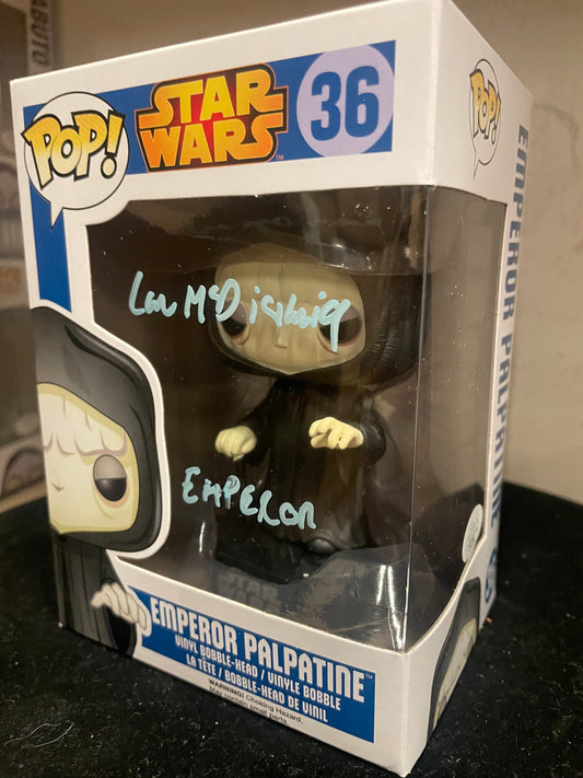Gambee Star Wars Ian McDirmid signed FUNKO POP COA