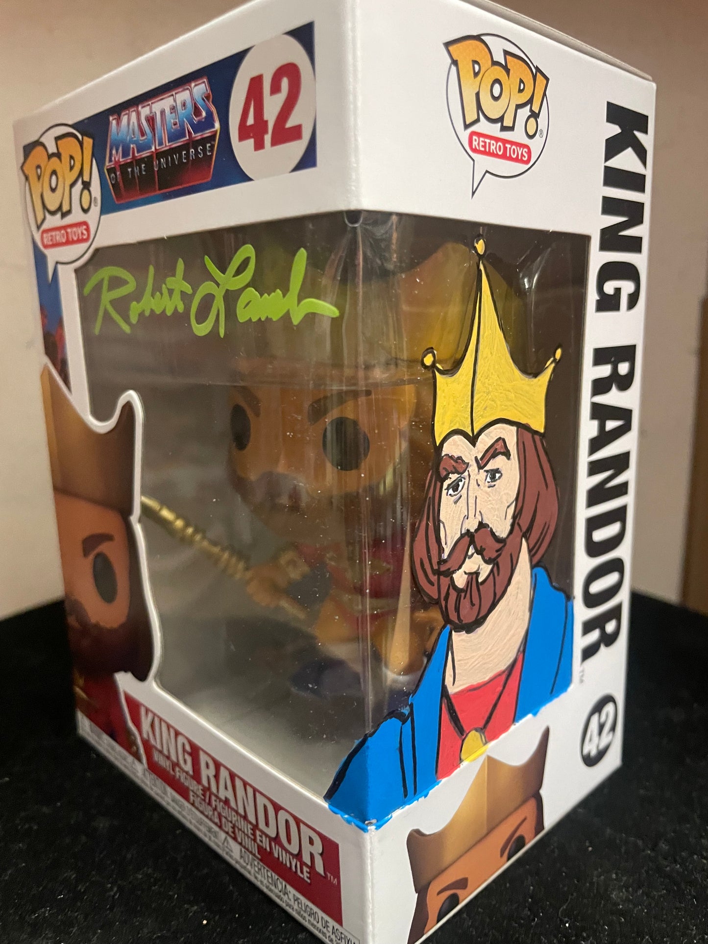 Gambee MOTU ROBERT LAMB artwork King Randor FUNKO POP COA