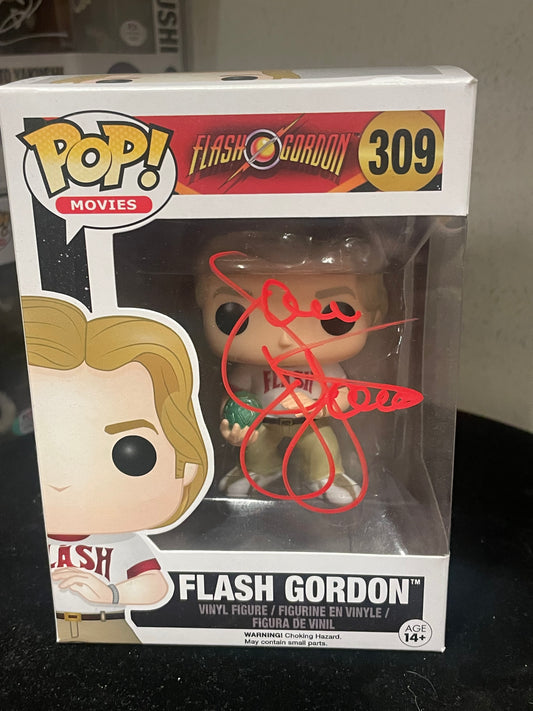 Gambee Flash Gordon Sam J Jones signed FUNKO POP COA
