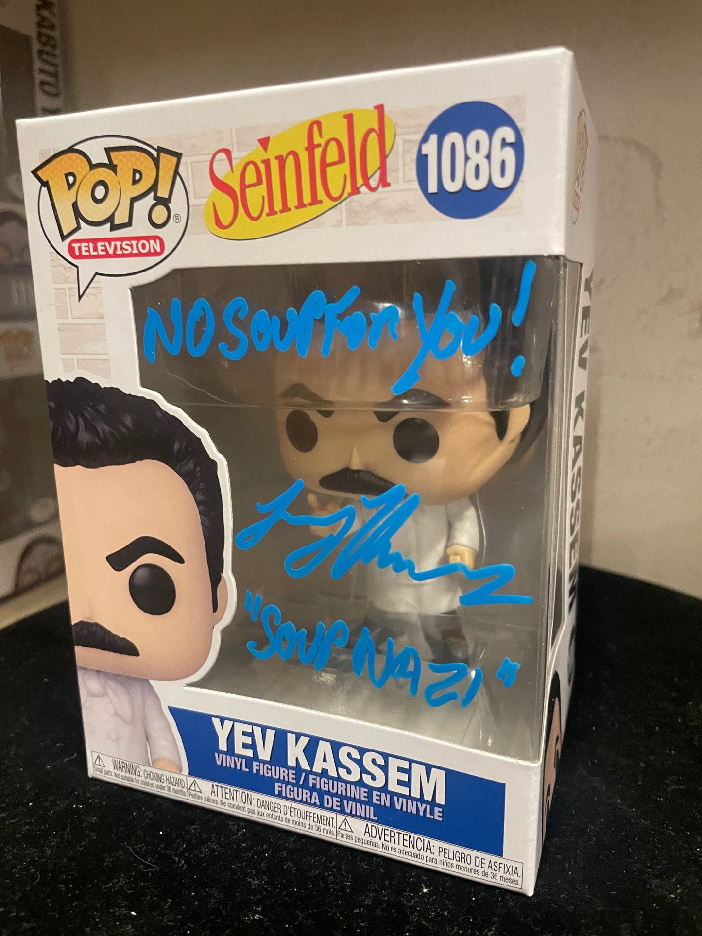 Gambee Seinfeld LARRY THOMAS Signed FUNKO POP COA