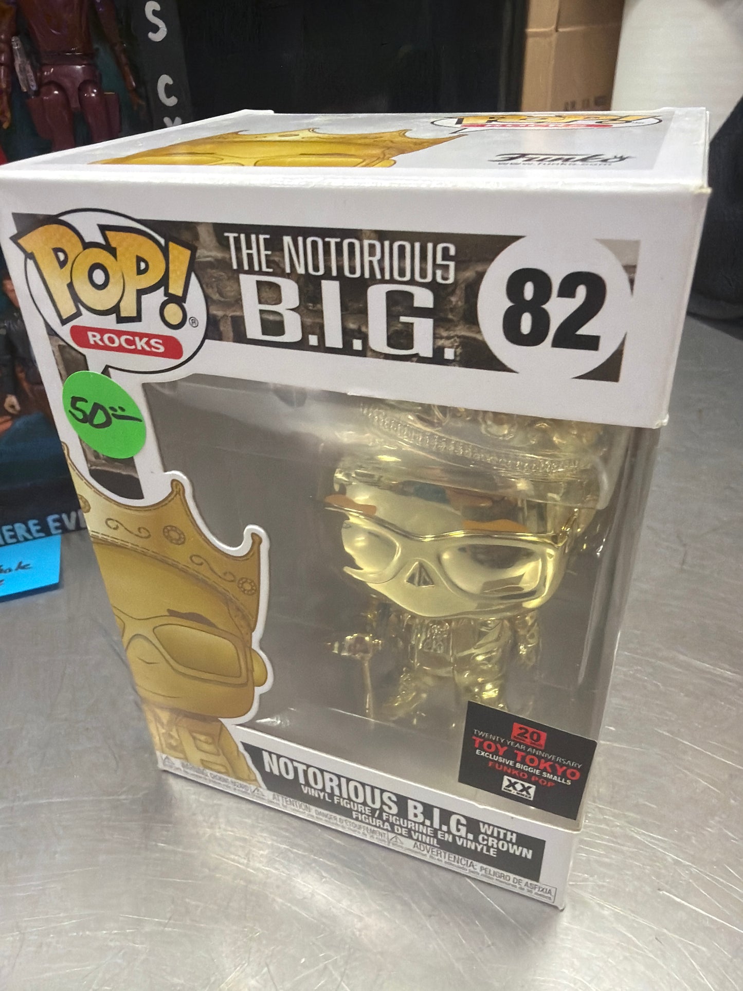 Notorious BIG 82 gold exclusive Funko Pop! Vinyl figure