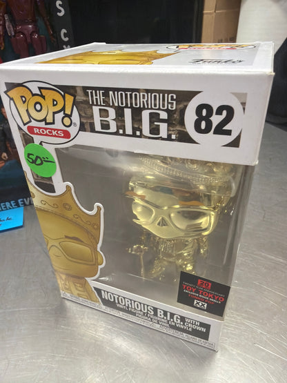 Notorious BIG 82 gold exclusive Funko Pop! Vinyl figure