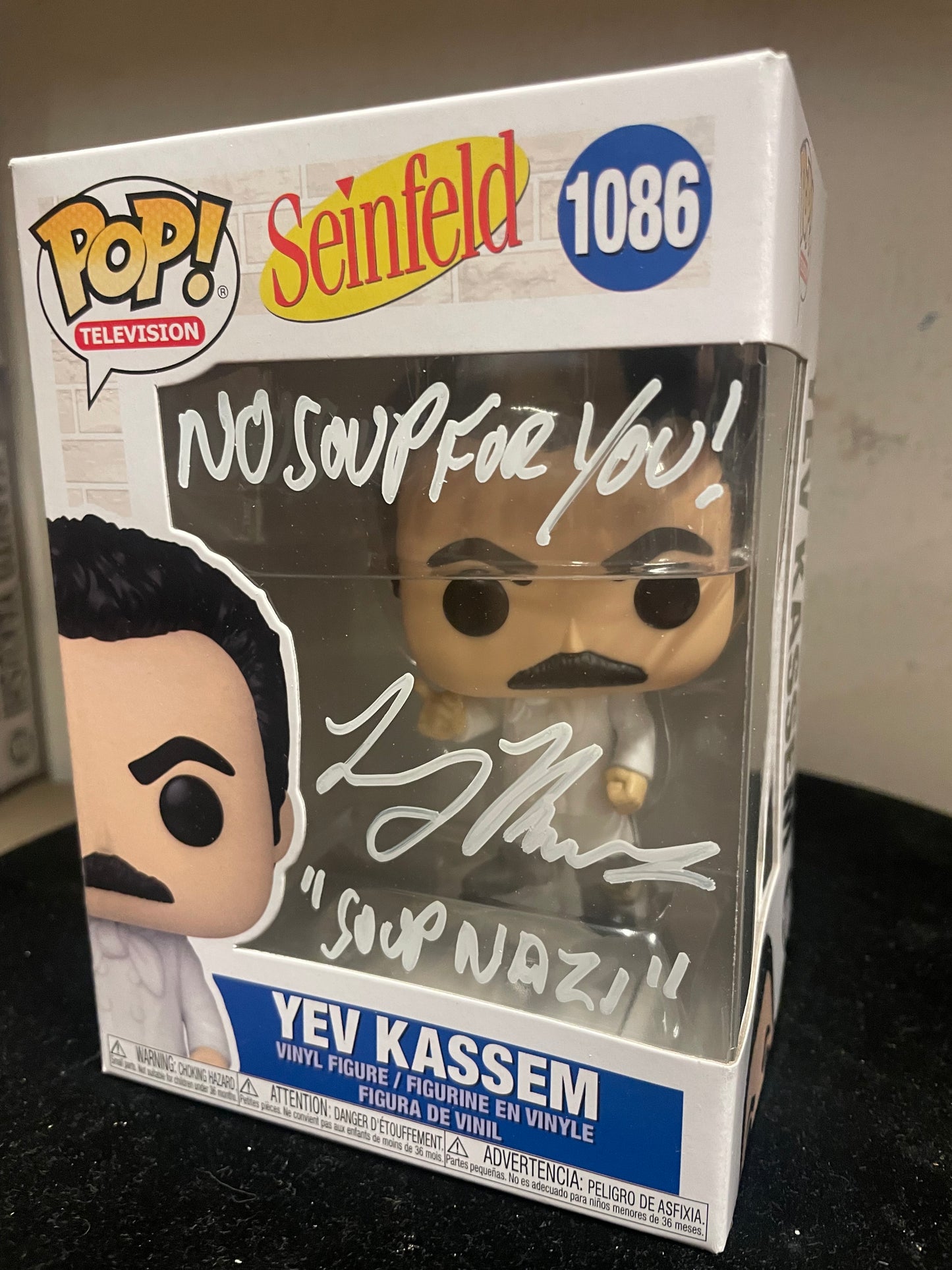 Gambee Seinfeld LARRY THOMAS Signed FUNKO POP COA
