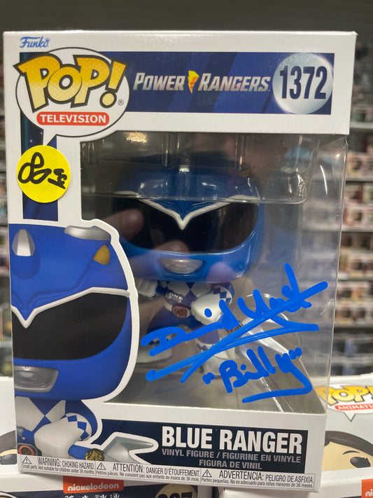 Gambee Blue Power Ranger 30th David Yost signed FUNKO POP COA