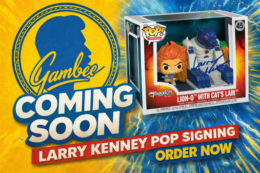 Gambee Larry Kenney Thundercats lion-o Cats Lair FUNKO POP COA