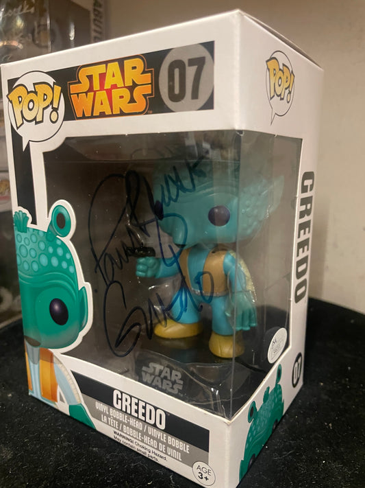 Gambee Greedo Paul Blake signed POP COA
