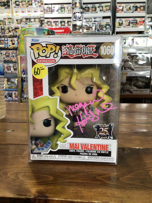 Gambee Megan Hollingshead Mai Valentine Yu-gh-oh! signed FUNKO POP COA