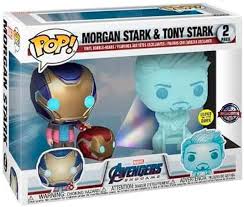 Marvel Morgan Stark Tony Avengers exclusive 2 pack Funko Pop! Vinyl figure