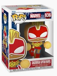 Marvel - Gingerbread Captain Marvel #936 - Funko Pop! Vinyl Figure