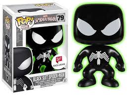 Marvel Black suit spider-man 79 Funko Pop! Vinyl figure gitd