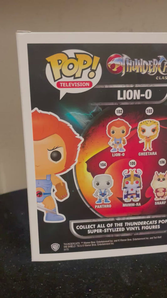 Gambee Thundercats Lion-o Larry Kenney signed FUNKO POP COA