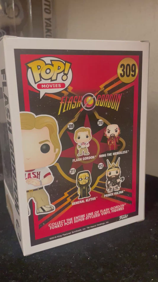 Gambee Flash Gordon Sam J Jones signed FUNKO POP COA