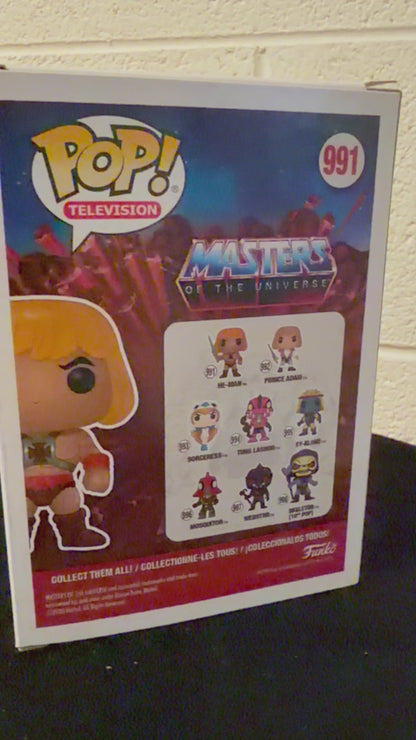 Gambee MOTU ROBERT LAMB artwork He-Man POWER 991 v1 FUNKO POP COA